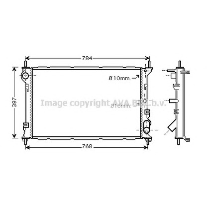 Photo Radiator, engine cooling AVA QUALITY COOLING FD2411