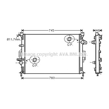 Foto Kühler, Motorkühlung AVA QUALITY COOLING FD2421