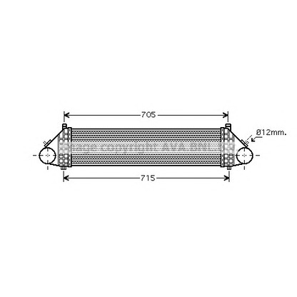 Foto Radiador de aire de admisión AVA QUALITY COOLING FD4429