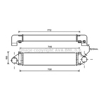 Фото Интеркулер AVA QUALITY COOLING FD4481