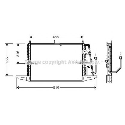 Photo Condenser, air conditioning AVA QUALITY COOLING FD5241