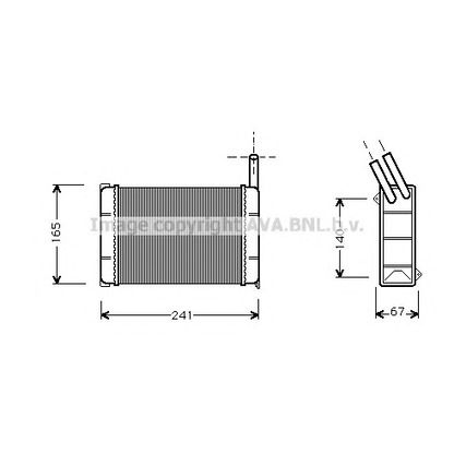 Фото Теплообменник, отопление салона AVA QUALITY COOLING FD6000