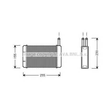 Фото Теплообменник, отопление салона AVA QUALITY COOLING FD6134