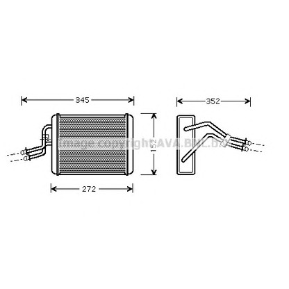 Фото Теплообменник, отопление салона AVA QUALITY COOLING FD6317