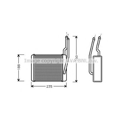 Zdjęcie Wymiennik ciepła, ogrzewanie wnętrza AVA QUALITY COOLING FD6356