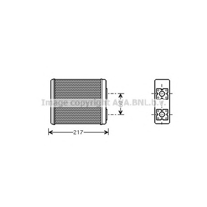 Photo Heat Exchanger, interior heating AVA QUALITY COOLING FD6362