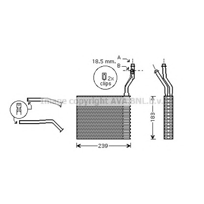 Zdjęcie Wymiennik ciepła, ogrzewanie wnętrza AVA QUALITY COOLING FD6364