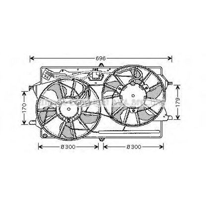 Photo Electric Motor, radiator fan AVA QUALITY COOLING FD7505