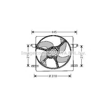 Фото Электродвигатель, вентилятор радиатора AVA QUALITY COOLING FD7516