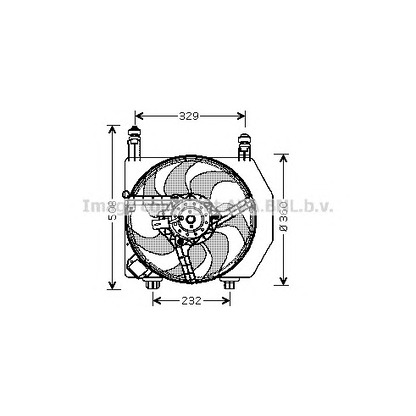 Photo Ventilateur, refroidissement du moteur AVA QUALITY COOLING FD7525