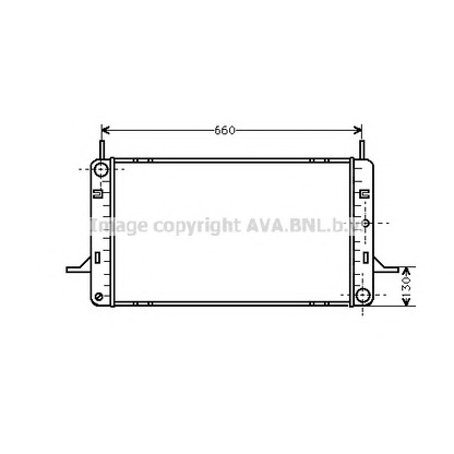 Photo Radiator, engine cooling AVA QUALITY COOLING FDA2102