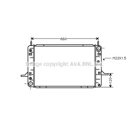 Zdjęcie Chłodnica, układ chłodzenia silnika AVA QUALITY COOLING FDA2138