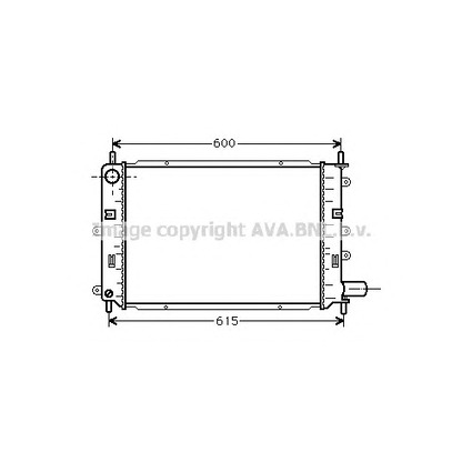 Foto Radiatore, Raffreddamento motore AVA QUALITY COOLING FDA2151