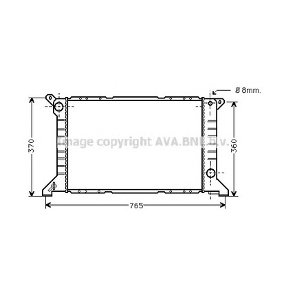 Фото Радиатор, охлаждение двигателя AVA QUALITY COOLING FDA2203