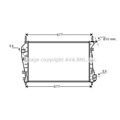 Фото Радиатор, охлаждение двигателя AVA QUALITY COOLING FDA2337