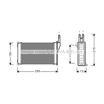 Foto Wärmetauscher, Innenraumheizung AVA QUALITY COOLING FDA6098