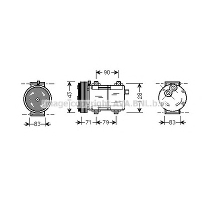 Foto Compresor, aire acondicionado AVA QUALITY COOLING FDAK279