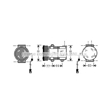 Photo Compressor, air conditioning AVA QUALITY COOLING FDAK289