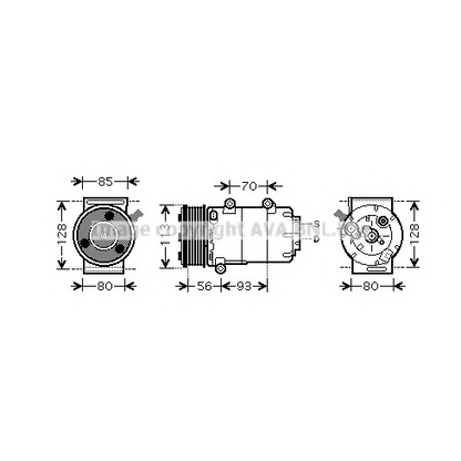 Фото Компрессор, кондиционер AVA QUALITY COOLING FDAK416