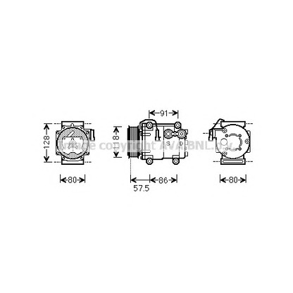 Photo Compressor, air conditioning AVA QUALITY COOLING FDAK451