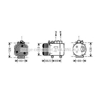 Foto Compresor, aire acondicionado AVA QUALITY COOLING FDK174