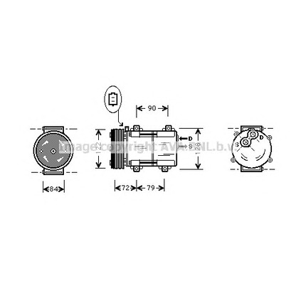 Foto Compresor, aire acondicionado AVA QUALITY COOLING FDK351