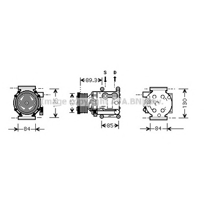 Photo Compressor, air conditioning AVA QUALITY COOLING FDK402