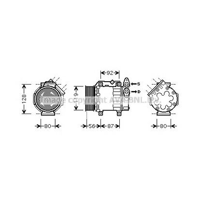 Photo Compressor, air conditioning AVA QUALITY COOLING FDK431