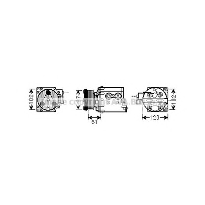 Foto Compresor, aire acondicionado AVA QUALITY COOLING FDK436