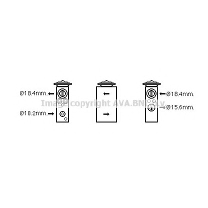 Photo Expansion Valve, air conditioning AVA QUALITY COOLING FT1405