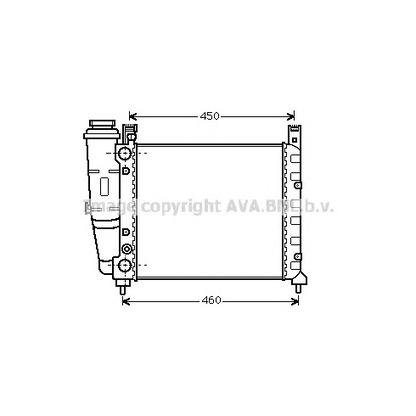 Photo Radiator, engine cooling AVA QUALITY COOLING FT2039