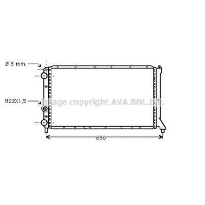 Photo Radiator, engine cooling AVA QUALITY COOLING FT2051