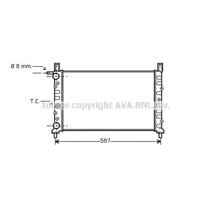 Photo Radiateur, refroidissement du moteur AVA QUALITY COOLING FT2056