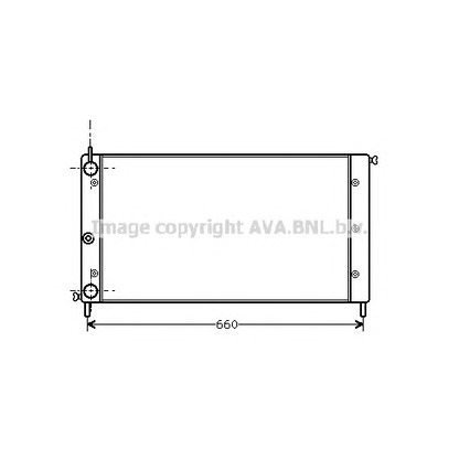 Foto Radiatore, Raffreddamento motore AVA QUALITY COOLING FT2058