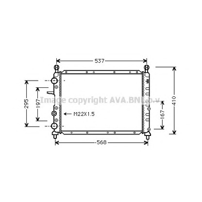 Foto Radiatore, Raffreddamento motore AVA QUALITY COOLING FT2094