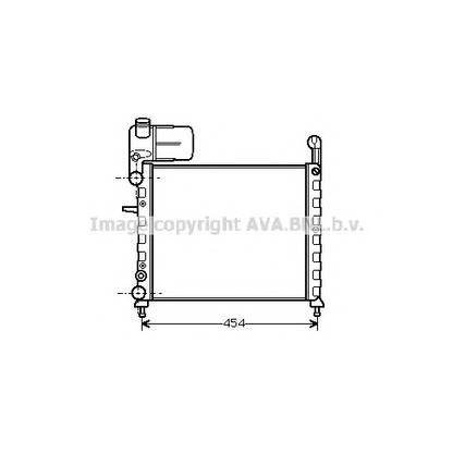 Zdjęcie Chłodnica, układ chłodzenia silnika AVA QUALITY COOLING FT2100