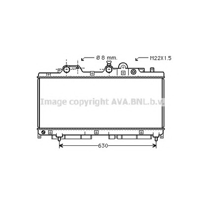 Zdjęcie Chłodnica, układ chłodzenia silnika AVA QUALITY COOLING FT2147