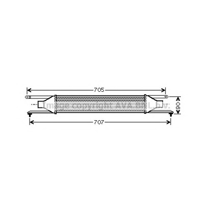 Foto Radiador de aire de admisión AVA QUALITY COOLING FT4319