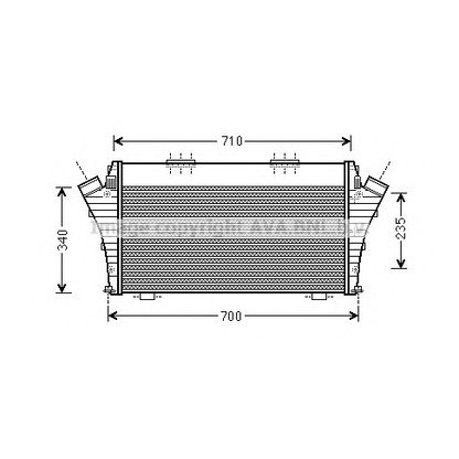 Photo Intercooler, charger AVA QUALITY COOLING FT4389