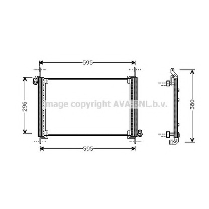 Photo Condenser, air conditioning AVA QUALITY COOLING FT5187