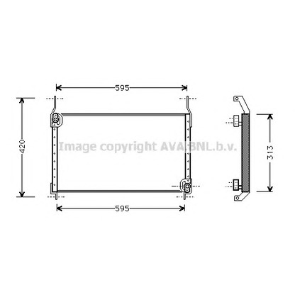 Photo Condenser, air conditioning AVA QUALITY COOLING FT5204