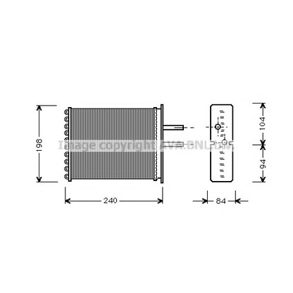 Zdjęcie Wymiennik ciepła, ogrzewanie wnętrza AVA QUALITY COOLING FT6193