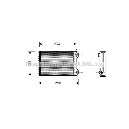 Photo Heat Exchanger, interior heating AVA QUALITY COOLING FT6242