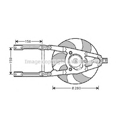 Photo Ventilateur, refroidissement du moteur AVA QUALITY COOLING FT7107