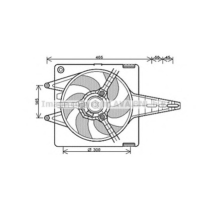 Foto Ventilador, refrigeración del motor AVA QUALITY COOLING FT7287