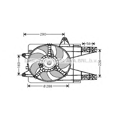 Photo Cowling, radiator fan AVA QUALITY COOLING FT7506