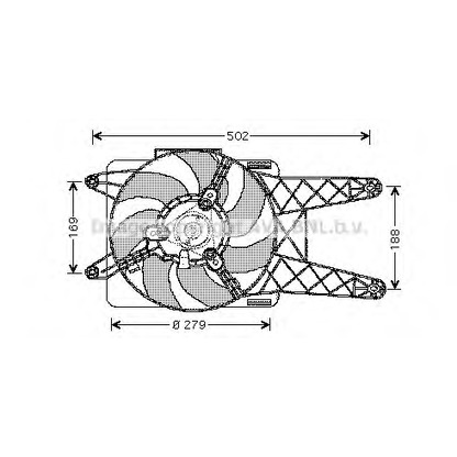 Photo Fan, radiator AVA QUALITY COOLING FT7512