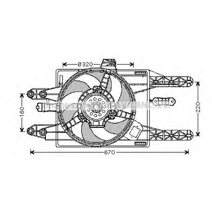 Foto Ventola, Raffreddamento motore AVA QUALITY COOLING FT7549