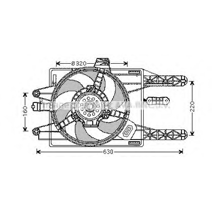 Foto Ventola, Raffreddamento motore AVA QUALITY COOLING FT7571