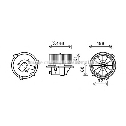 Photo Interior Blower AVA QUALITY COOLING FT8418